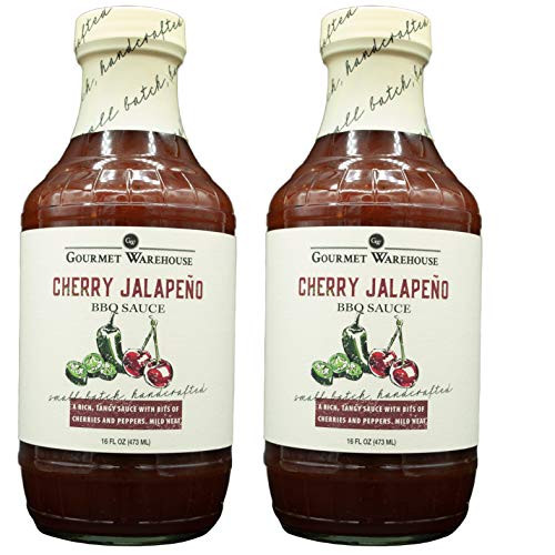 Gourmet Warehouse Cherry Jalapeno BBQ Sauce 16 Fl ozs 2 Pack - No MSG No HFCS Gourmet Warehouse Cherry Jalapeno BBQ Sauce 16 Fl ozs 2 Pack - No MSG No HFCS