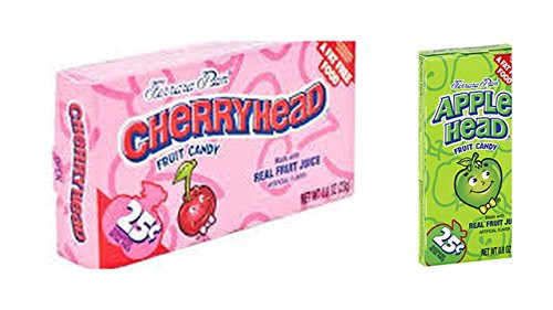 Lemonhead Candy Variety Bundle 1.08 oz mini box Pack of 12 includes 6-Boxes Cherryhead plus 6-Boxes Applehead 12 TOTAL BOXES Lemonhead Candy Variety Bundle 1.08 oz mini box Pack of 12 includes 6-Boxes Cherryhead plus 6-Boxes Applehead 12 TOTAL BOXES