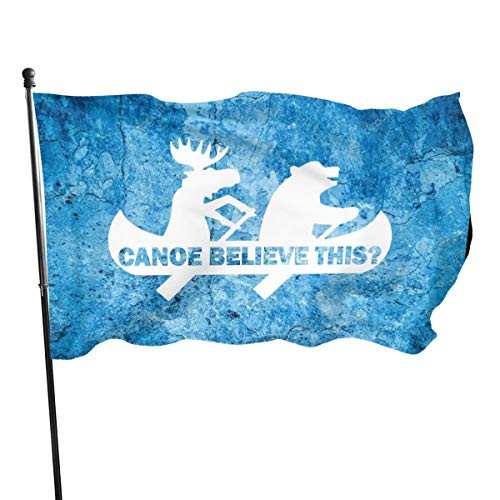 Canoe Believe This Bear Moose Funny 3x5 FT American Flag Outdoor Banner Family Banner Garden Banner Black Canoe Believe This Bear Moose Funny 3x5 FT American Flag Outdoor Banner Family Banner Garden Banner Black