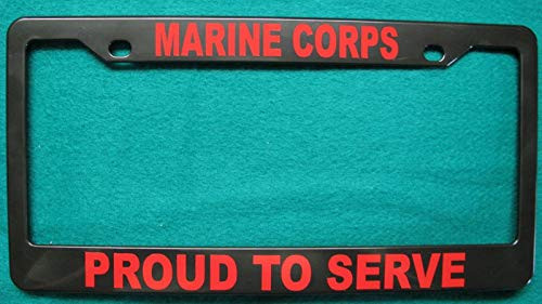 Lplpol License Plate Frame Marine Corps Proud to Serve Lplpol License Plate Frame Marine Corps Proud to Serve