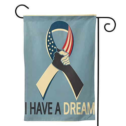 PIELAPA MLK I Have A Dream Martin Luther King Jr Day Welcome Flag Outdoor Outside Holiday Party Decorations Ornament Home House Garden Yard Decor Double Sided 12.5 X 18 Small 28 X 40 Jumbo Large