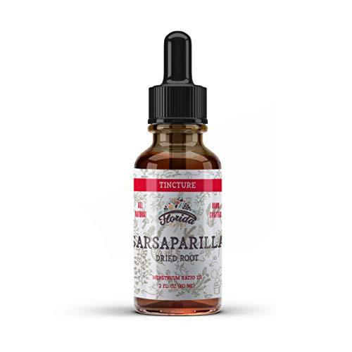 Sarsaparilla Tincture Organic Sarsaparilla Extract  Smilax Medica  Dried Root Non-GMO in Cold-Pressed Organic Vegetable Glycerin 2 oz 670 mg