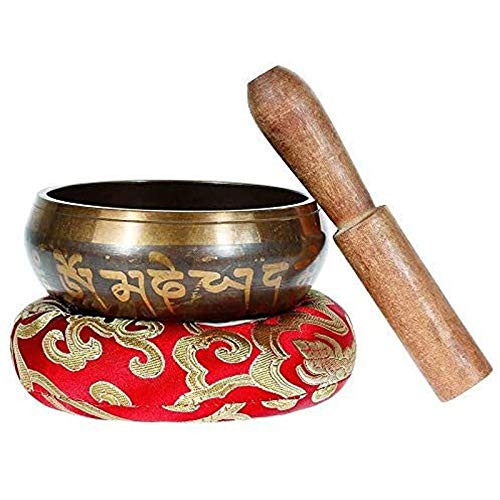 Singing Bowls AnnBay Tibetan-Singing-Bowls Sound Bowl Chakra bowls to Helpful for Meditation Yoga  and  Relaxation  3.15 inches