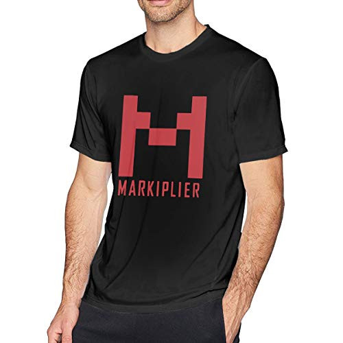 TUIYEWH Markiplier Mens Short Sleeve Round Neck T Shirt XL Black