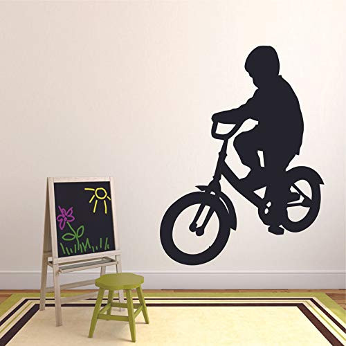 Bicycle Bike Bicycling BMX Sports Hobby Wall Sticker Vinyl Wall Art Decal for Girls Boys Baby Kid Bedroom Nursery Daycare Kindergarten Home Decor Stickers Wall Art Vinyl Decoration Size  20x15 inch