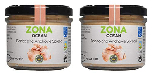 Zona Ocean Spanish Bonito and Anchovie Spread 3.9 oz  Pack of 2