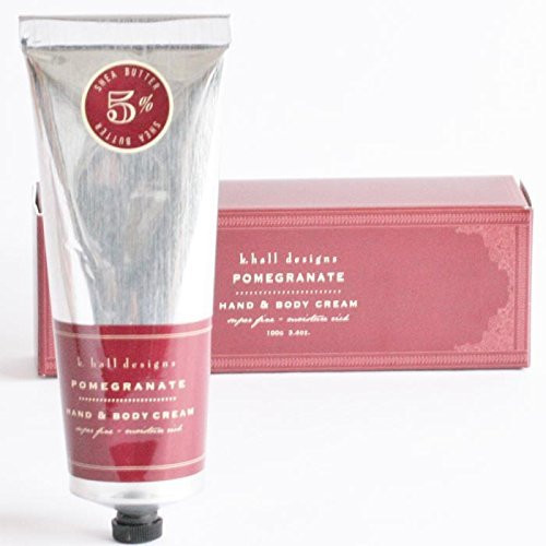 K. Hall Designs Hand  and  Body Cream 3.4 Oz. Pack of 2 - Pomegranate