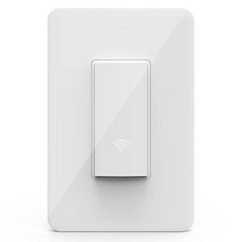 KMC Smart Wi-Fi Light Switch, Wireless Smart Lighting Control, No Hub Required, Single Pole, Requires Neutral Wire, Compatible with Alexa and Google Assistant KMC Smart Wi-Fi Light Switch, Wireless Smart Lighting Control, No Hub Required, Single Pole, Requires Neutral Wire, Compatible with Alexa and Google Assistant