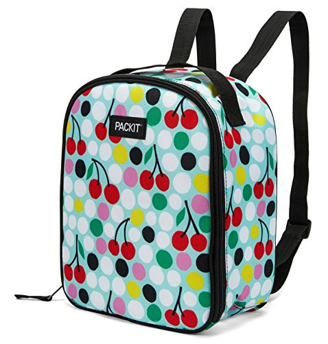 PackIt Freezable Upright Backpack, Cherry Dots