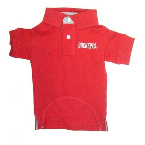 Pet Care Preferred Ohio State Buckeyes Dog Polo Shirt - Medium