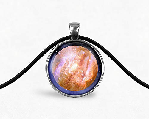 Venus Pendant Cord Necklace   Venus Necklace Venus Jewelry Planet Jewelry Watercolor Galaxy Necklace Space Jewelry Astronomy Space Grunge Science