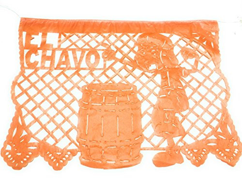El Chavo del Ocho Party Jointed Banner Favor Happy Birthday Decoration Supplies (1 Piece),33 feet, Multicolor Papel picado