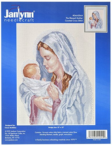 Janlynn Counted Cross Stitch Kit The Blessed Mother