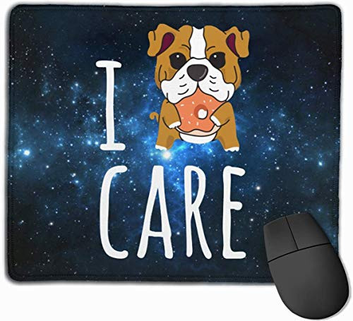 Bulldog I Donut Care Rectangle Non-Slip Rubber Mousepad Gaming Mouse Pad 25X30cm
