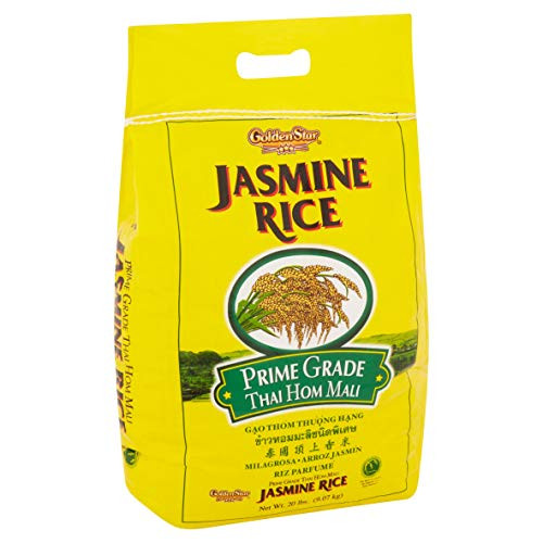 Golden Star Jasmine Rice 20 lb Prime Grade Thai Hom Mali Golden Star Jasmine Rice 20 lb Prime Grade Thai Hom Mali