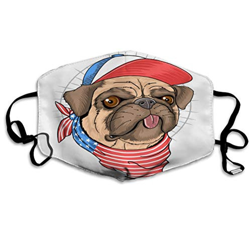 GIRDEAR Safety Shield Reusable Outdoor Covers USA Flag Dog Polyester Covers GIRDEAR Safety Shield Reusable Outdoor Covers USA Flag Dog Polyester Covers