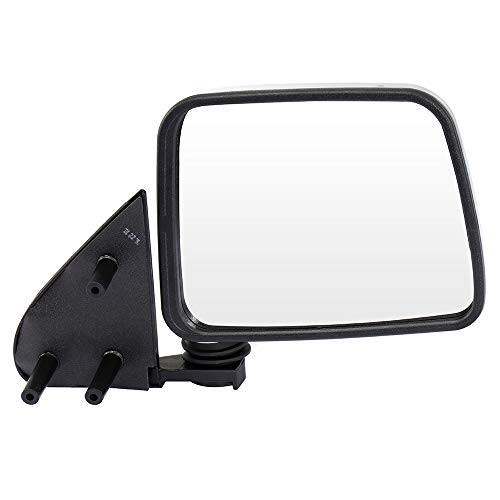 SCITOO Passenger Side Door Mirror Manual Folding Chrome Rear View Mirrors for 1986-1997 for Nissan Pickup 1986-1994 for Nissan D21 1987-1995 for Nissan Pathfinder
