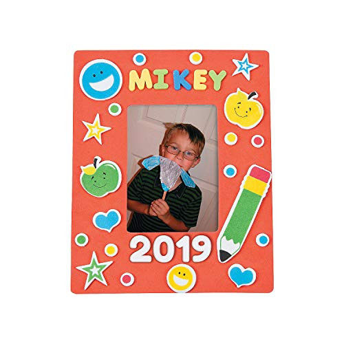 Foam School Picture Frame Magnet Craft Kit ~ Makes 24 ~ New