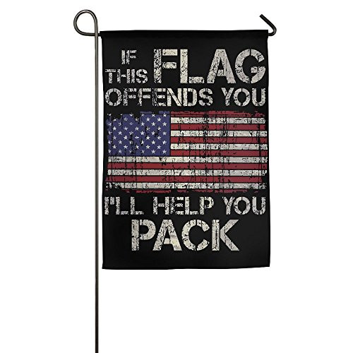 WWTBBJ-B If This Flag Offends You Ill Help You Pack Custom Garden Flag For Holiday