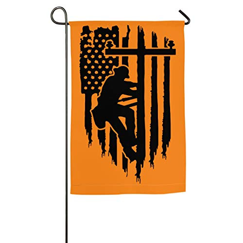 WWTBBJ-B American Lineman Flag Custom Garden Flag for Celebration