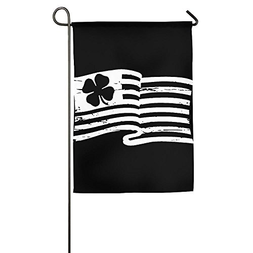 WWTBBJ-B Irish American Flag ST. Patricks Day Custom Garden Flag For Celebration