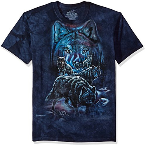 The Mountain Wolf Pack Adult T-Shirt Blue XL The Mountain Wolf Pack Adult T-Shirt Blue XL