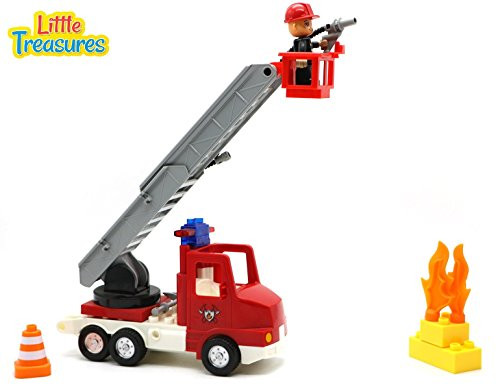 Little Treasures Fire Fighter building blocks 15pc playset - compatible parts Little Treasures Fire Fighter building blocks 15pc playset - compatible parts