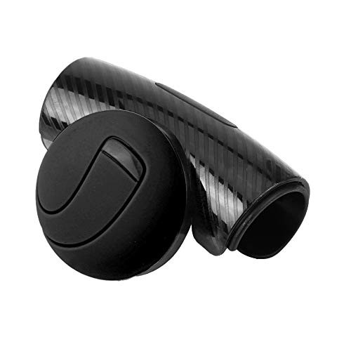 Qiilu Universal Car Heavy Duty Steering Wheel Spinner Knob Power Handle Ball Auxiliary Booster Handle Control Steering Wheel Suicide Spinner  Black
