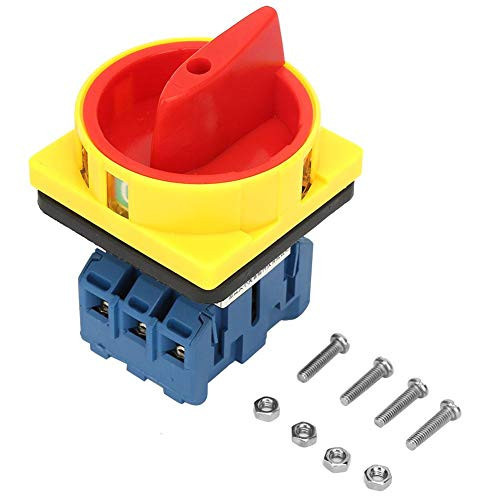 Rotary Cam Changeover Switch 25A 32A 3-Pole 2-Position Load Circuit Breaker Switch Rotary Cam On-Off Power Switch 32A