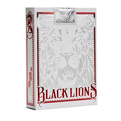 David Blaine Black Lions Red Edition Playing Cards Deck Poker Size