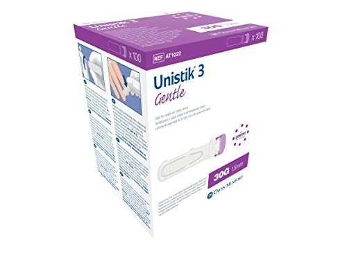 Owen Mumford Unistik 3 Gentle Single Use Safety Lancets 100 Count