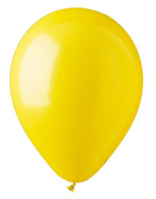 CTI Industries Standard Latex Balloon, 12", Yellow
