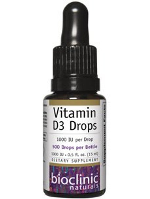 Bioclinic Naturals - Vitamin D3 1000 IU .5 fl oz