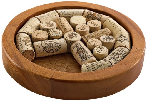Wine Enthusiast Round Wine Cork Trivet Kit