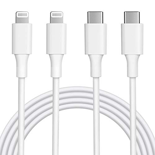 iPhone Lightning Cable USB C to Lightning iPhone Charger Cable 2 Pack 3ft/5ft MFi Certified Fast Charging Syncing Cord Compatible with iPhone 12/11/11 Pro/X/XS/XR/XS Max/8/8 Plus/SE/iPadWhite