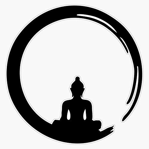 Enso Zen Circle Of Enlightenment Meditation Buddha Buddhism Japan Sticker Vinyl Bumper Sticker Decal Waterproof 5 inch