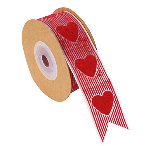 Valentines Day Lace Ribbon Roll for Craft Gift Wrapping Decorations 25 mm x 16.4 ft