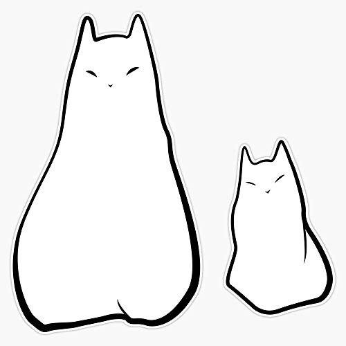 Leyland Designs Ghost Cats Sticker Outdoor Rated Vinyl Sticker Decal for Windows Bumpers Laptops or Crafts 5 inch