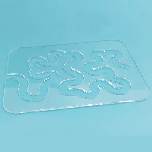 Meander Quilting Rulers Templates Free Motion Sewing Machine Quilting Templates Rulers Simple Meander Used for Domestic  and  Industrial Machines -Swirl Template-