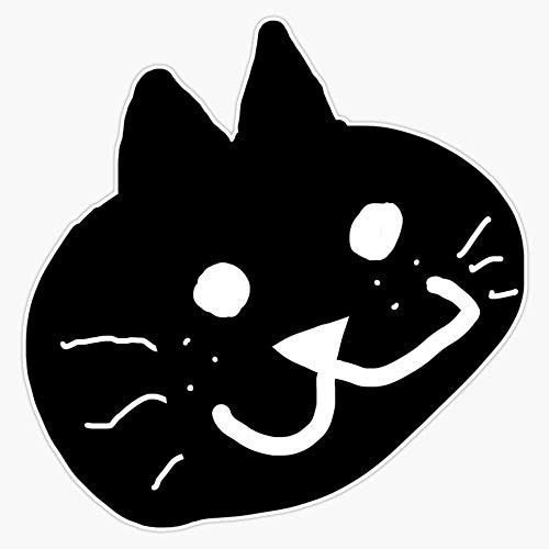 Leyland Designs Kitty Cat Meow Sticker Outdoor Rated Vinyl Sticker Decal for Windows Bumpers Laptops or Crafts 5 inch