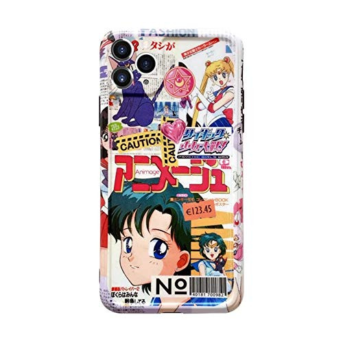 for iPhone 8 Plus Case 7 Plus Cover Japan Anime Cartoon Sailor Moon Case Kawaii Protective Smooth Silicone Shockproof Soft Phone Case Back Cover for iPhone 7 Plus/8 Plus -for iPhone 7 Plus/8 Plus-
