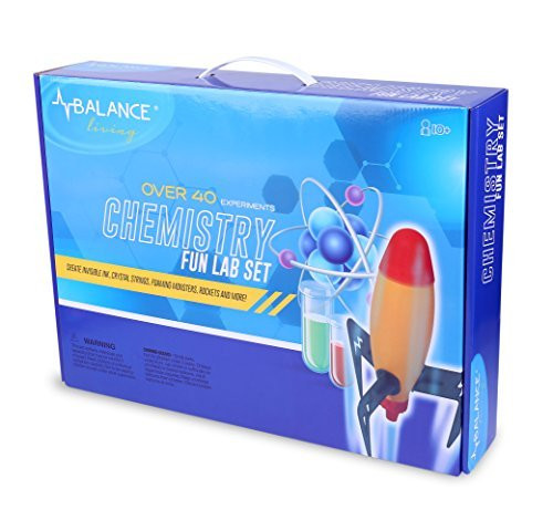 Balance Living Chemistry Fun Lab Set with over 40 Fun and Exciting Experiments