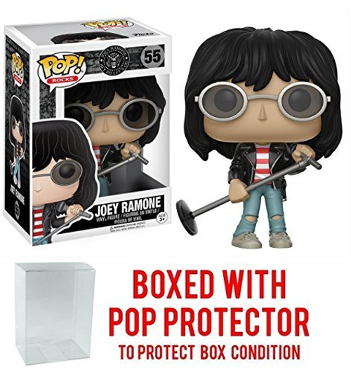 Funko Pop Rocks: Music - Joey Ramone #55 Vinyl Figure (Bundled with Pop BOX PROTECTOR CASE) Funko Pop Rocks: Music - Joey Ramone #55 Vinyl Figure (Bundled with Pop BOX PROTECTOR CASE)
