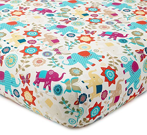 Levtex Home Baby Zahara Collection Print Fitted Crib Sheet