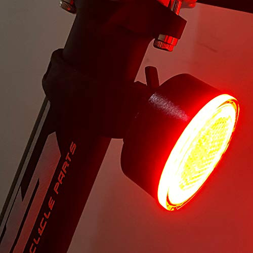Smart Bike Tail Light Ultra Bright Bike Rear Bicycle Light LED Auto Brake Sensing Light USB Rechargeable Waterproof Safety Warning Taillight