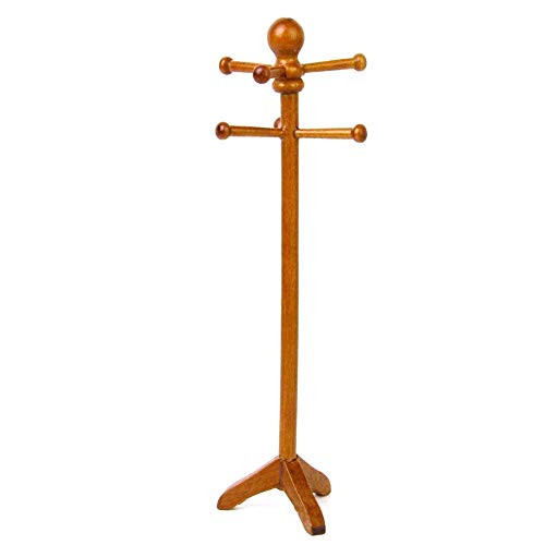 BullkerDirect 1/12 Miniature Dollhouse Models DIY Decor Doll House Kit Kid Miniature Doll House Bedroom Furniture Clothes Rack Hat Stand Model Toy