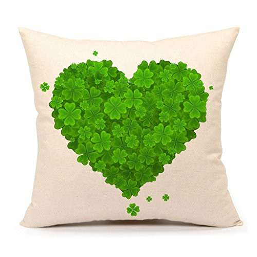 SPXUBZ Four-Leaf Variety Clover Like Windmill Make Up A Love Pillow Cover Decorative Home Decor Nice Gift Square Indoor/Outdoor Pillowcase Size 20x20 Inch-Two Sides-