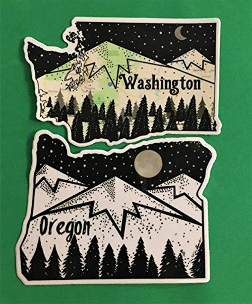 Pacific Northwest Sticker PNW Sticker Camping Sticker Oregon StickerWashington Sticker