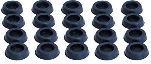 Round Circle Computer Case/Laptop Rubber Feet Stand-Off with Self-Adhesive Sticker Set of 20 -1.25 inch Diameter 0.25 inch Height-