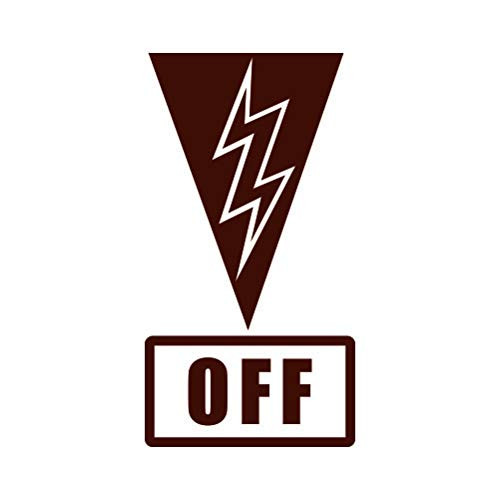 RDW Master Switch Off Sticker - Decal - Die Cut - SCCA NHRA Safety - Brown 2.67 inch x 5.00 inch with Custom Text RDW Master Switch Off Sticker - Decal - Die Cut - SCCA NHRA Safety - Brown 2.67 inch x 5.00 inch with Custom Text